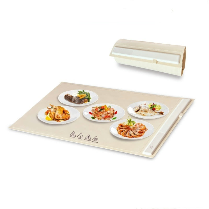 Smart Electric Warming Tray &amp; Cutting Board | Graphene Heating Technology | Temperature-Controlled Food Warmer