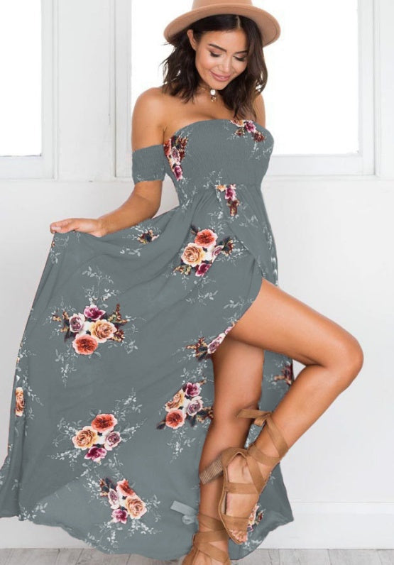 Off shoulder beach summer dresses