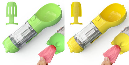 Dog Water Bottle Feeder Bowl Garbage Bag Storage