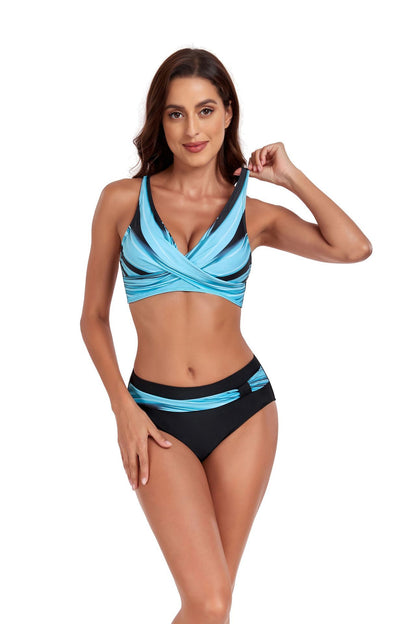 Beach Halter Bikini Split Swimsuit