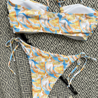 Women's Sexy Split Floral Bikini