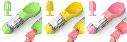 Dog Water Bottle Feeder Bowl Garbage Bag Storage