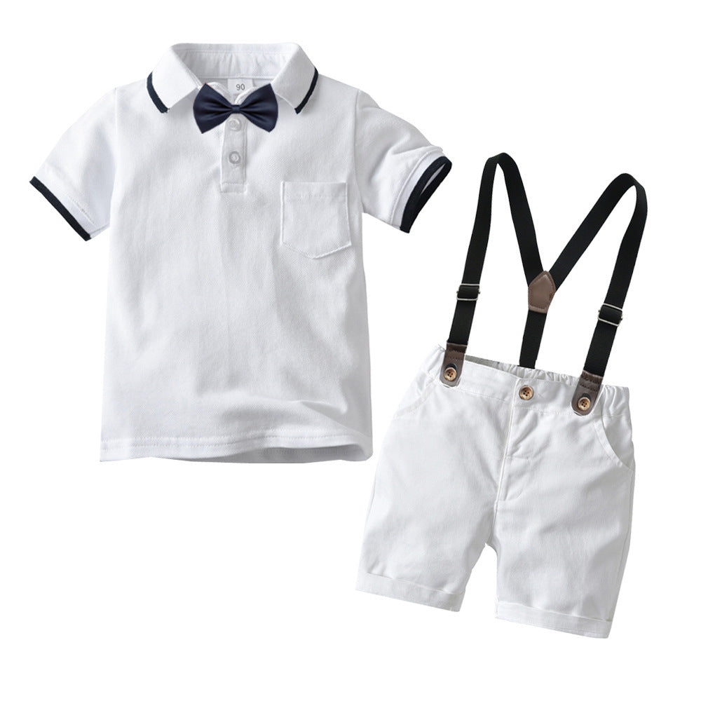 Boys bow tie dress suit shirt suit