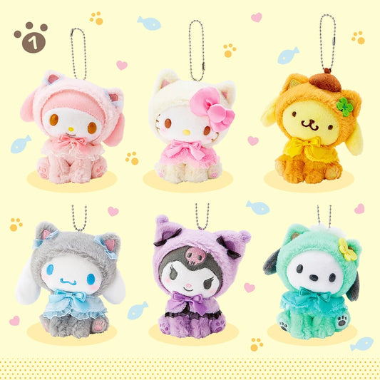 Sanrio Hello Kitty & Kuromi Plush Keychain