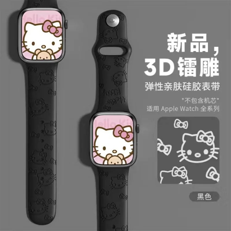 Sanrio Hello Kitty Silicone Apple Watch Strap (38-49mm)