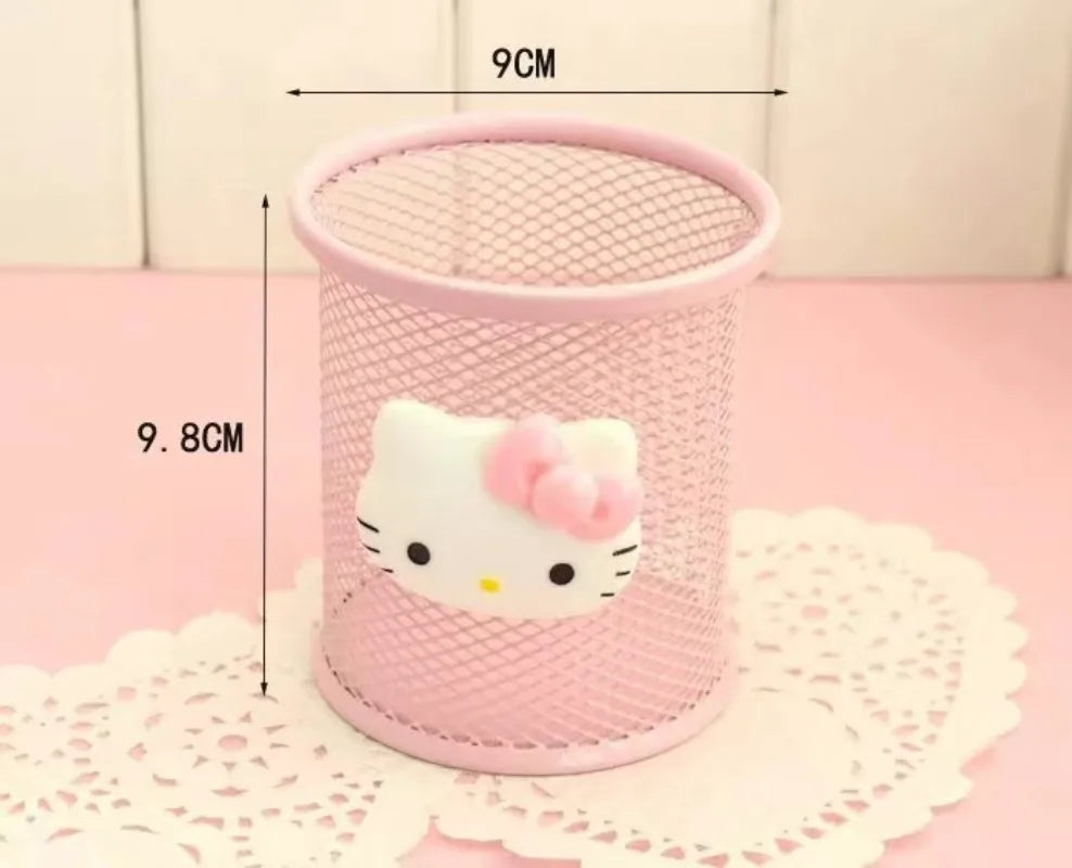 Hello Kitty Kawaii Pen Holder – Cute Desktop Storage Box