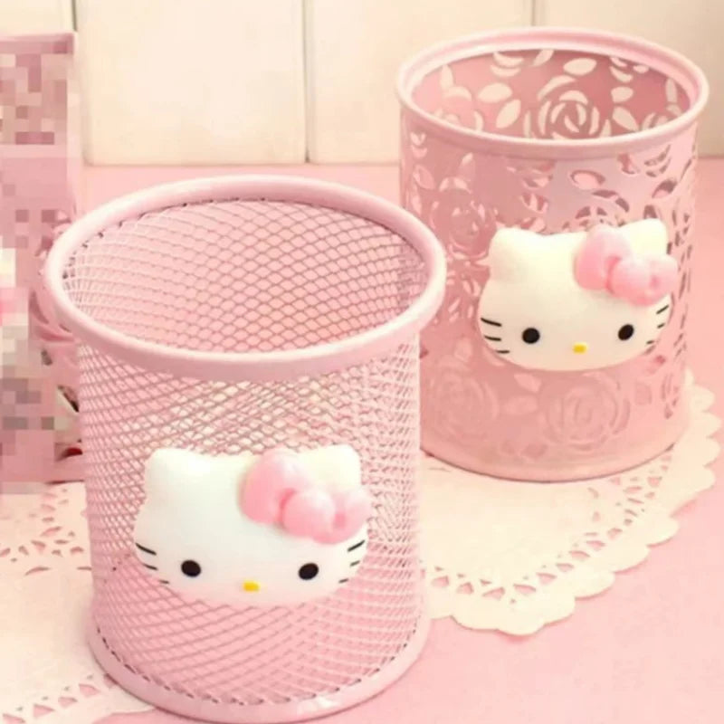 Hello Kitty Kawaii Pen Holder – Cute Desktop Storage Box