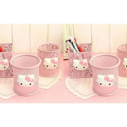 Hello Kitty Kawaii Pen Holder – Cute Desktop Storage Box