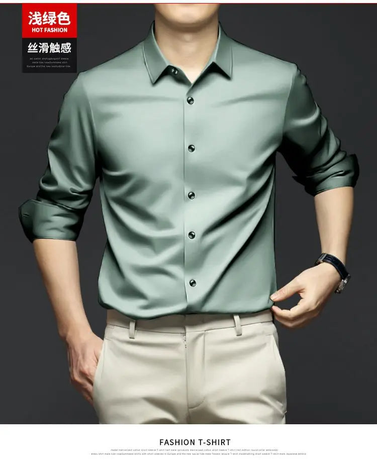 Wrinkle-Resistant Men's Shirt