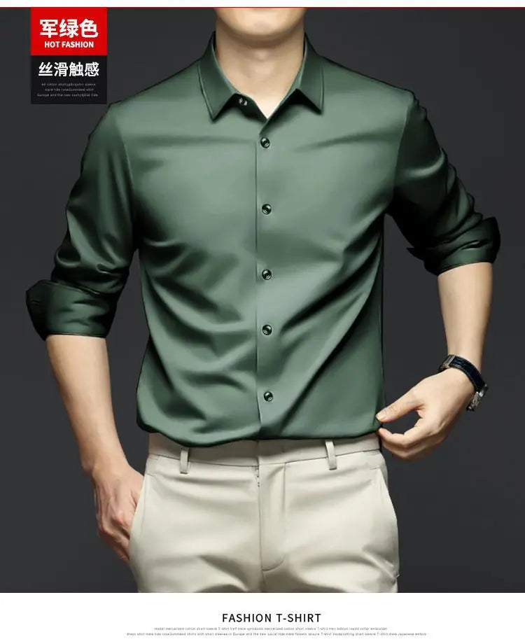 Wrinkle-Resistant Men's Shirt