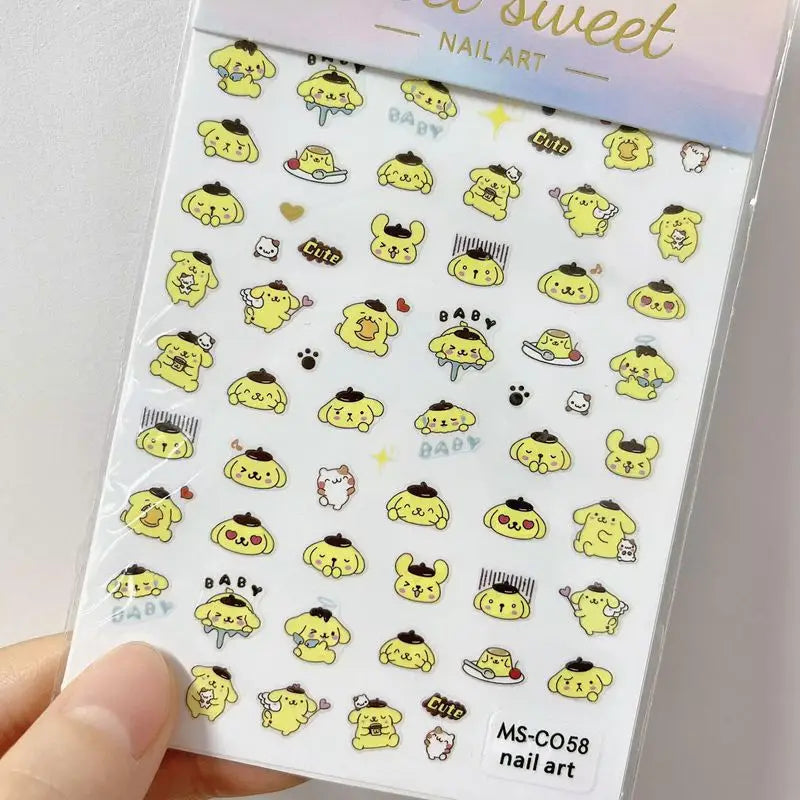 Cute Hello Kitty 3D Nail Stickers