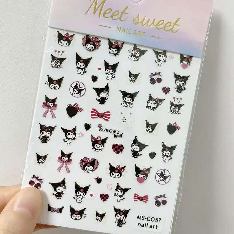 Cute Hello Kitty 3D Nail Stickers