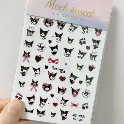 Cute Hello Kitty 3D Nail Stickers