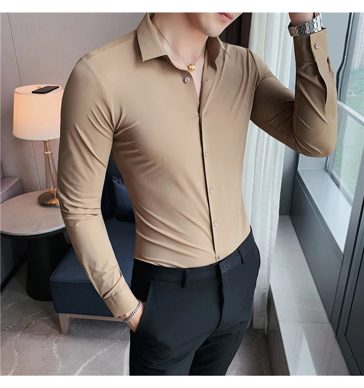 High Stretch Seamless Long Sleeve Shirt