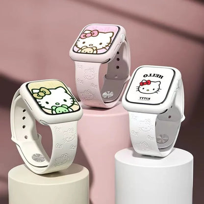 Sanrio Hello Kitty Silicone Apple Watch Strap (38-49mm)