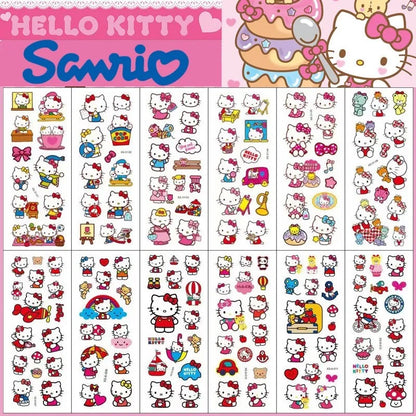 12 Pcs Hello Kitty 3D Kawaii Bubble Stickers