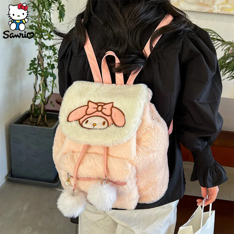 Sanrio Kuromi & Hello Kitty Plush Backpack