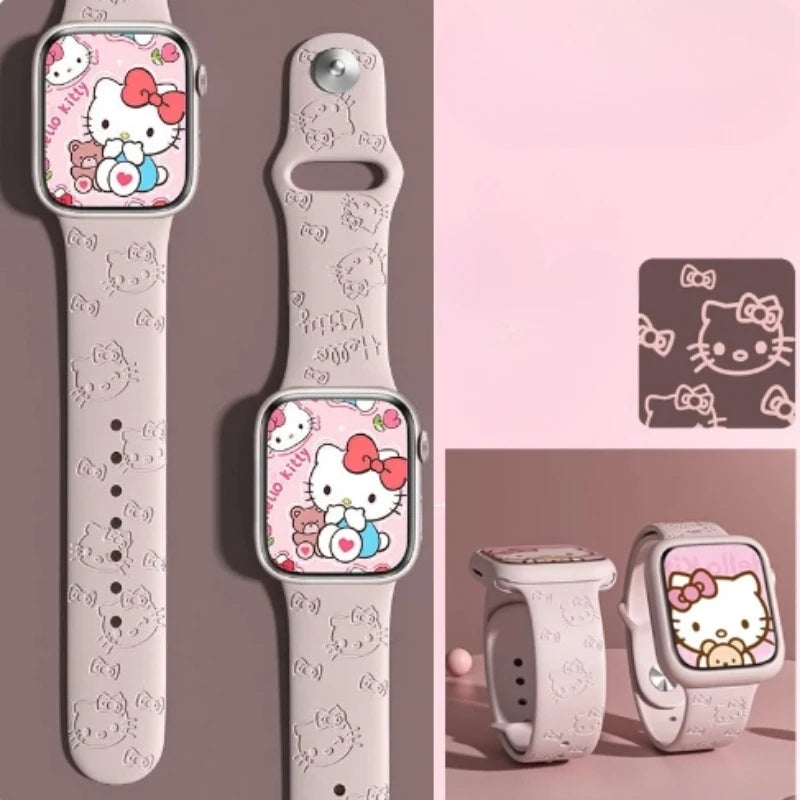 Sanrio Hello Kitty Silicone Apple Watch Strap (38-49mm)