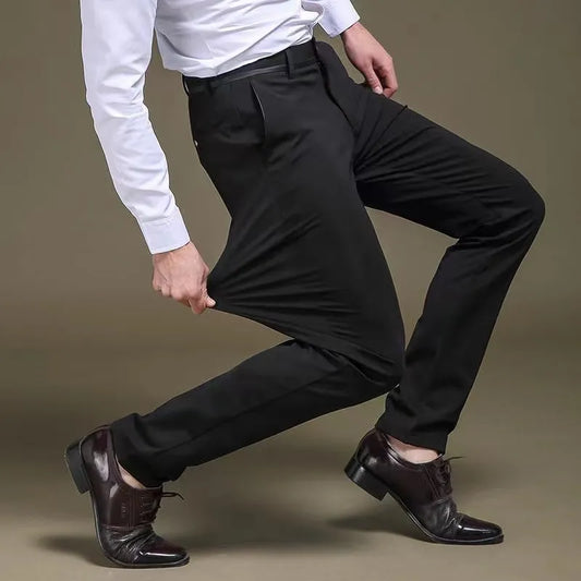 Men's Summer Elastic Business Casual Trousers