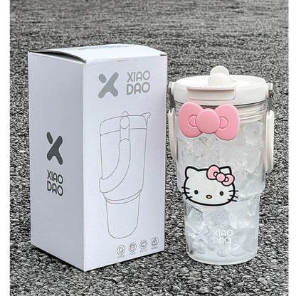 Sanrio 600-900ML Hello Kitty Portable Straw Bottle