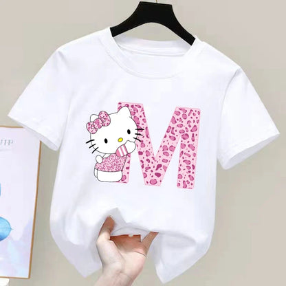 Sanrio Hello Kitty A-Z Kids' Kawaii T-Shirt