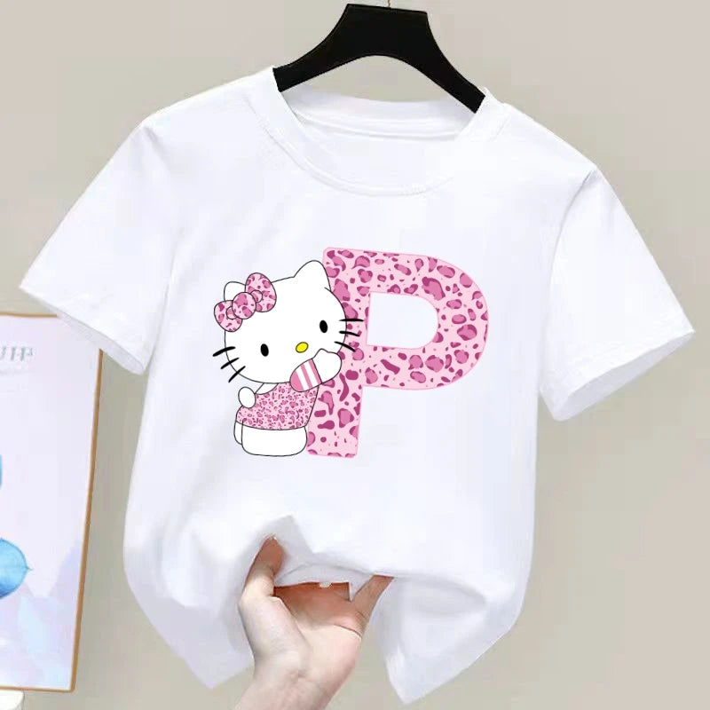 Sanrio Hello Kitty A-Z Kids' Kawaii T-Shirt