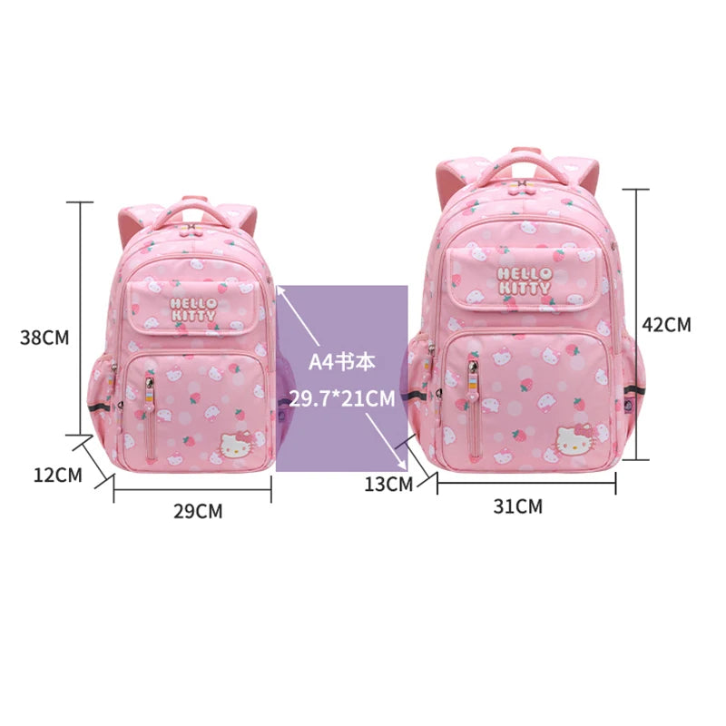 Hello Kitty Strawberry Plush Backpack | Cute Kawaii School Bag | Unisex Fashion Accessory