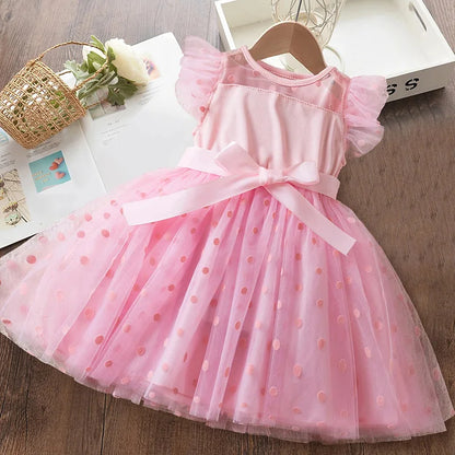 Hello Kitty Baby Girl Dress – Summer Princess Mesh Skirt