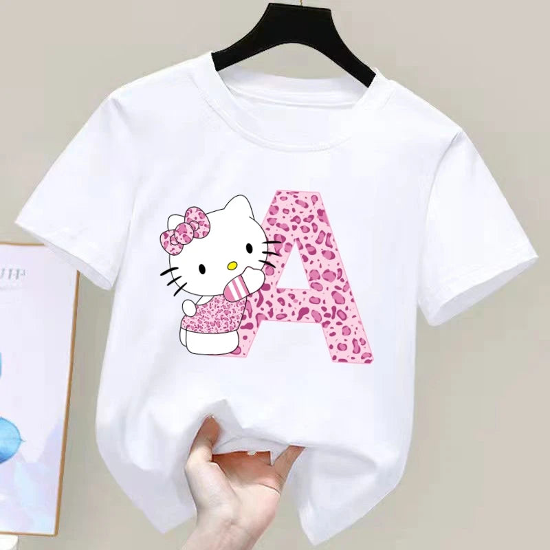 Sanrio Hello Kitty A-Z Kids' Kawaii T-Shirt