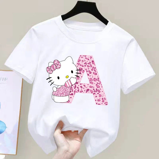 Sanrio Hello Kitty A-Z Kids' Kawaii T-Shirt