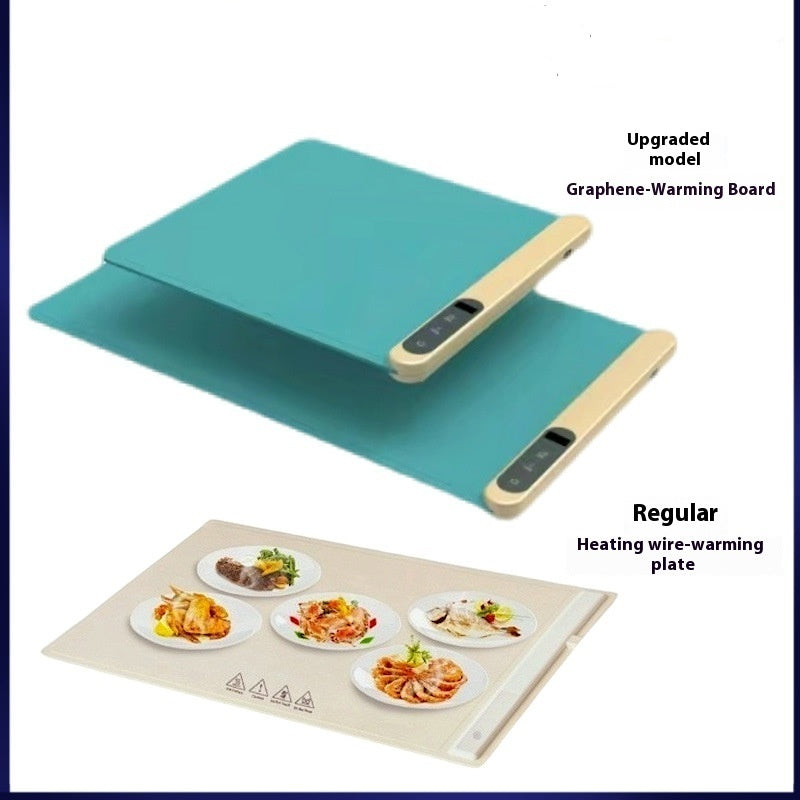 Smart Electric Warming Tray &amp; Cutting Board | Graphene Heating Technology | Temperature-Controlled Food Warmer