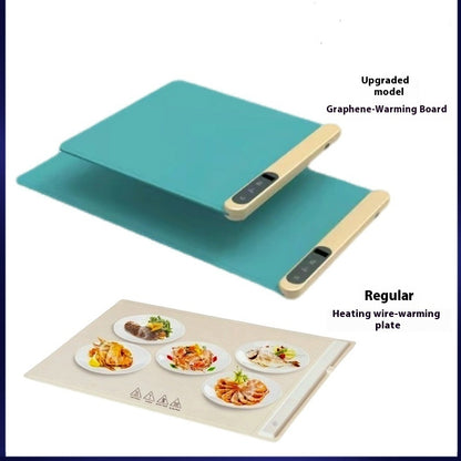 Smart Electric Warming Tray &amp; Cutting Board | Graphene Heating Technology | Temperature-Controlled Food Warmer